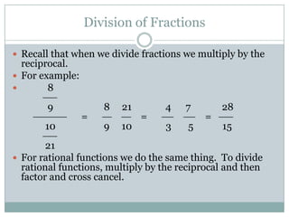 Rational Expressions