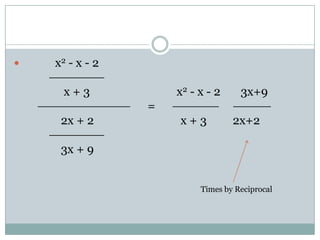 Rational Expressions