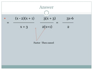 Rational Expressions