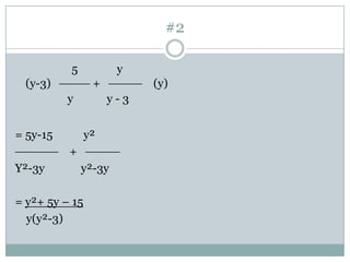 Rational Expressions