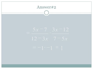 Rational Expressions