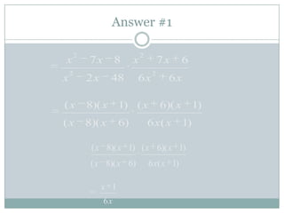 Rational Expressions