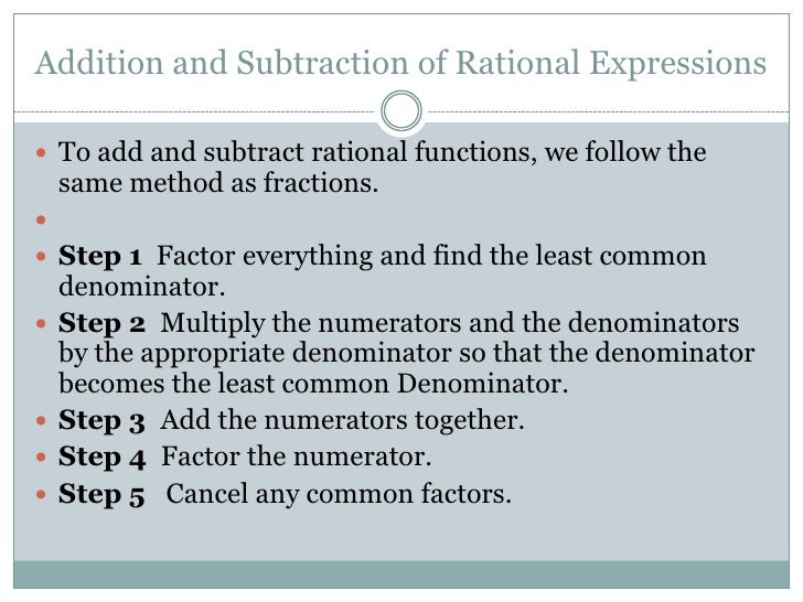 adding subtracting rational expressions like