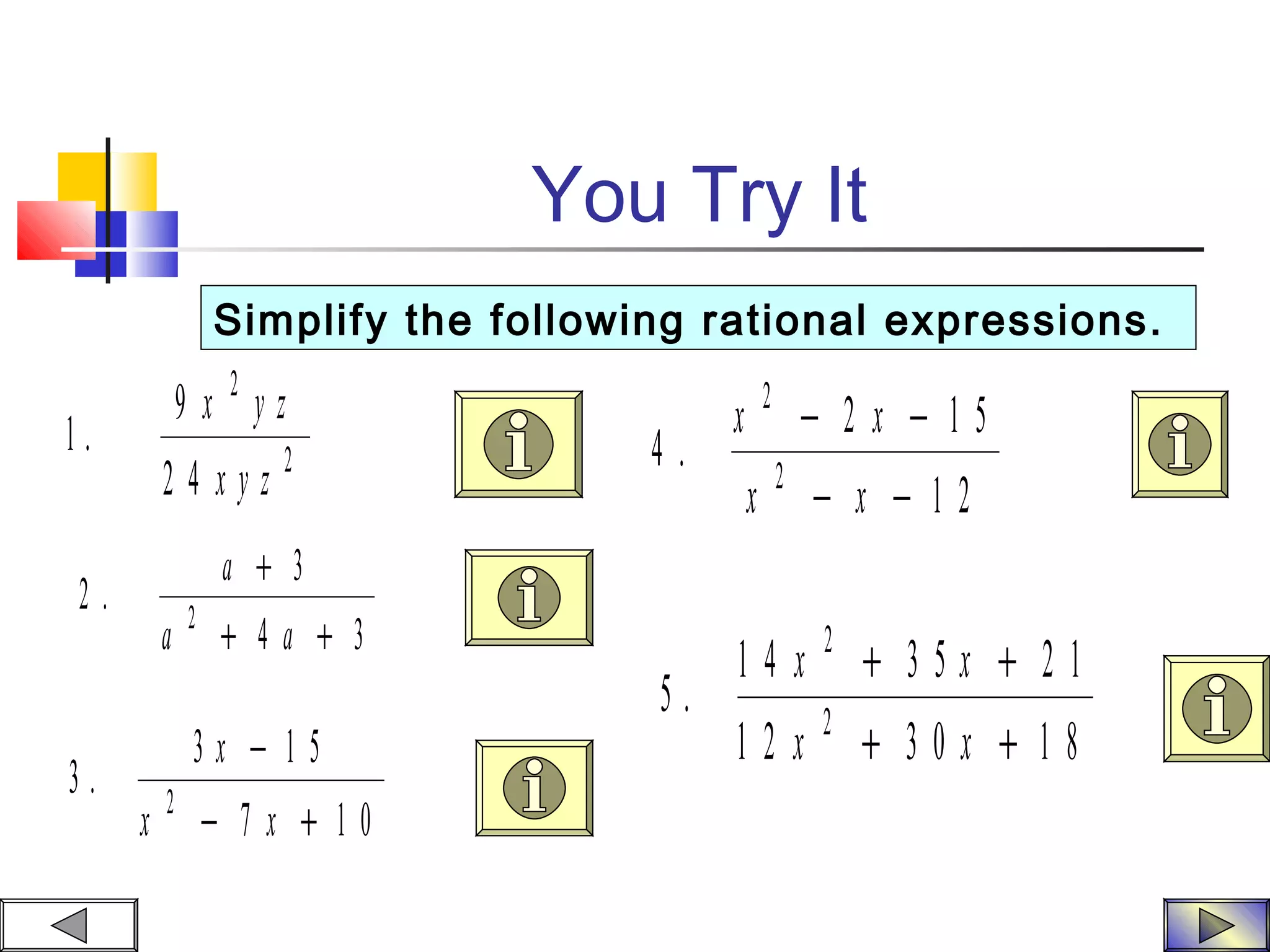 Rational expressions ppt | PPT | Computing | Technology & Computing