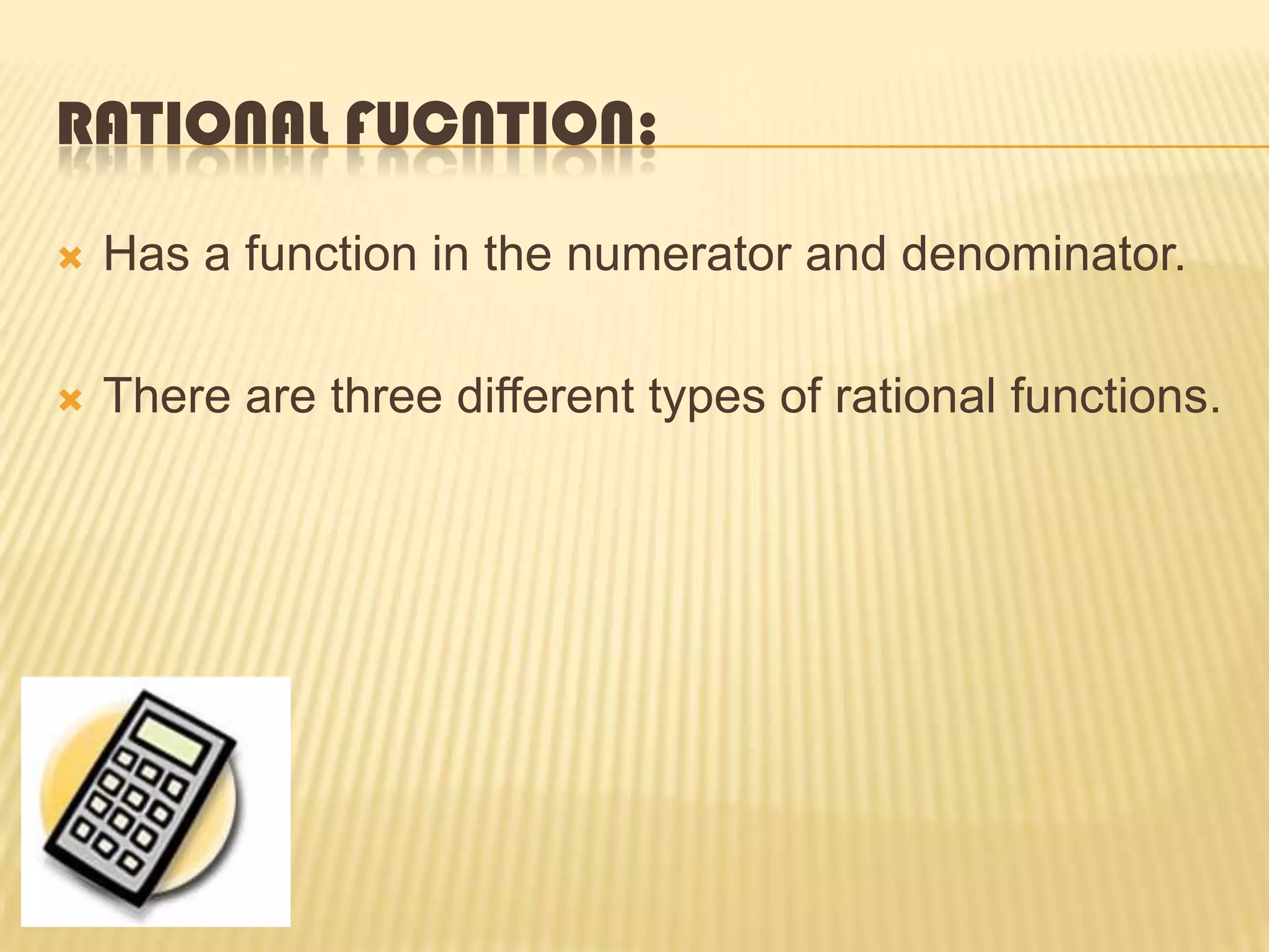 Rational functions | PPT