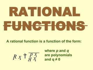 Rational Relationship Math General Mathematics-RATIONAL FUNCTIONS.pptx
