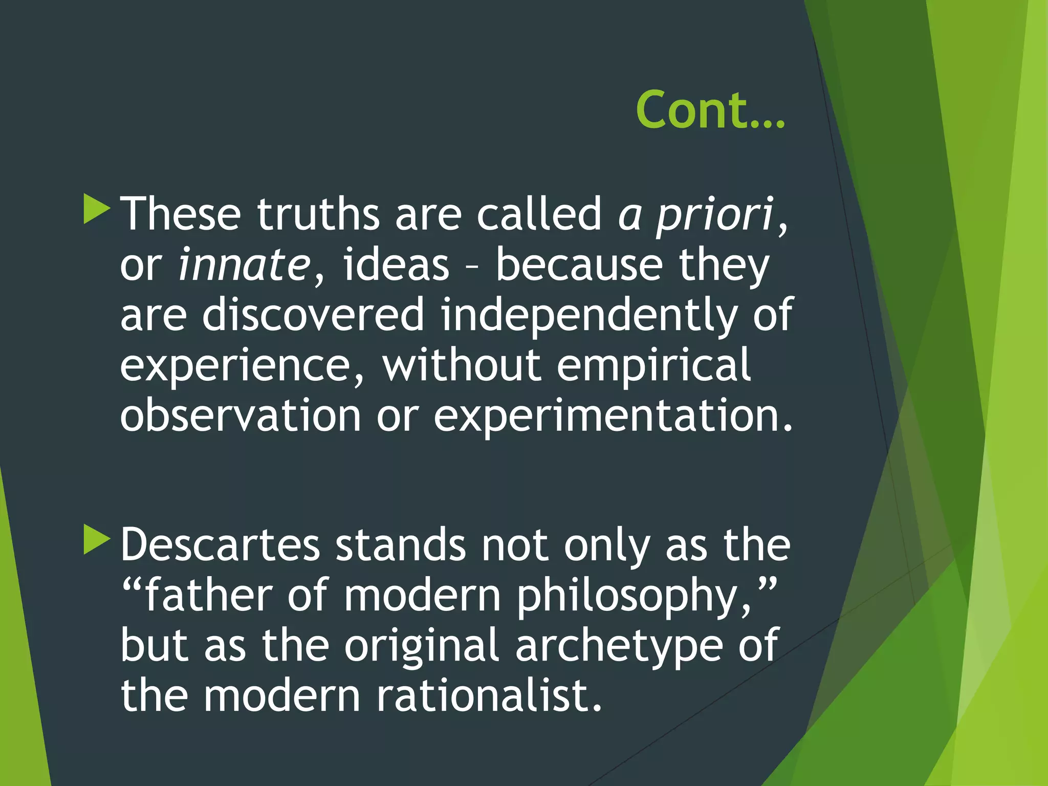 Rationalism | PPT
