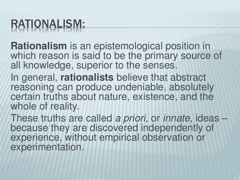Rationalism