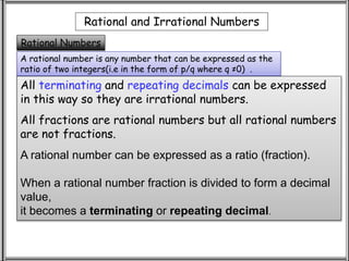 Rational number for class VIII(Eight) by G R AHMED , K V KHANAPARA | PPT