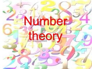 Number
theory
 