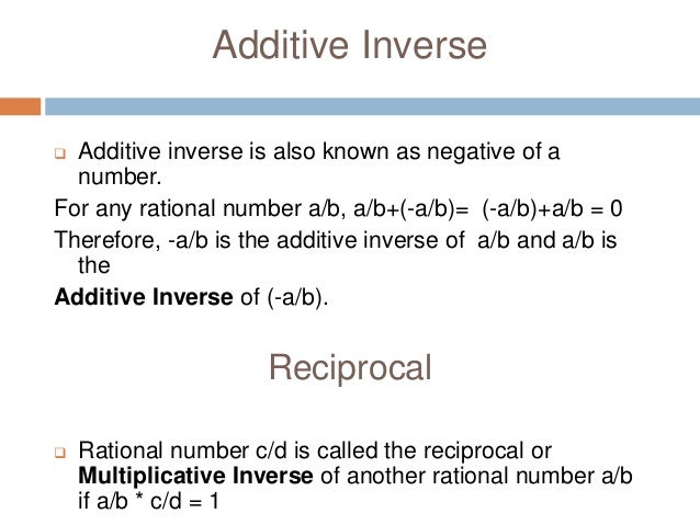 ativan additive inverse meaning