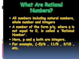 List Of Rational Numbers