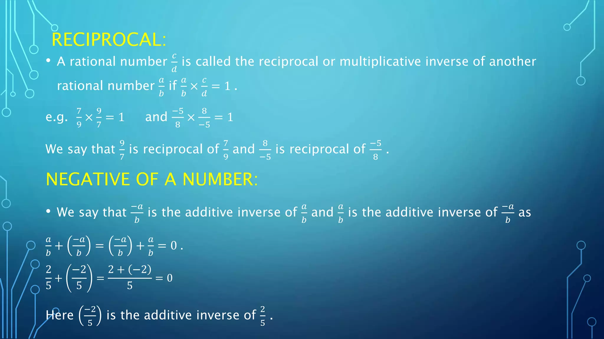 Rational numbers | PPT