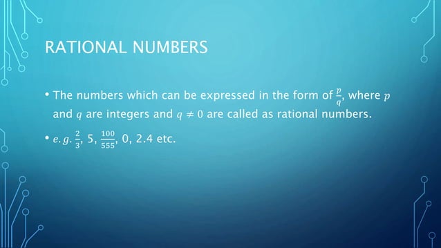 Rational numbers | PPT