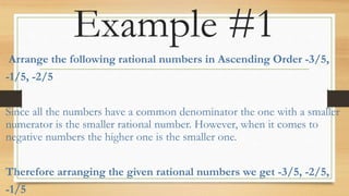 Rational numbers | PPTX image.