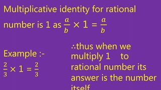 Properties of Rational Numbers | PPT