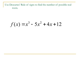 RATIONAL ROOT THEOREM AND EXAMPLES .pptx
