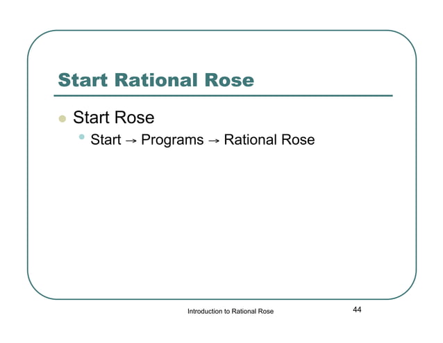 Rational rose tutorial | PDF