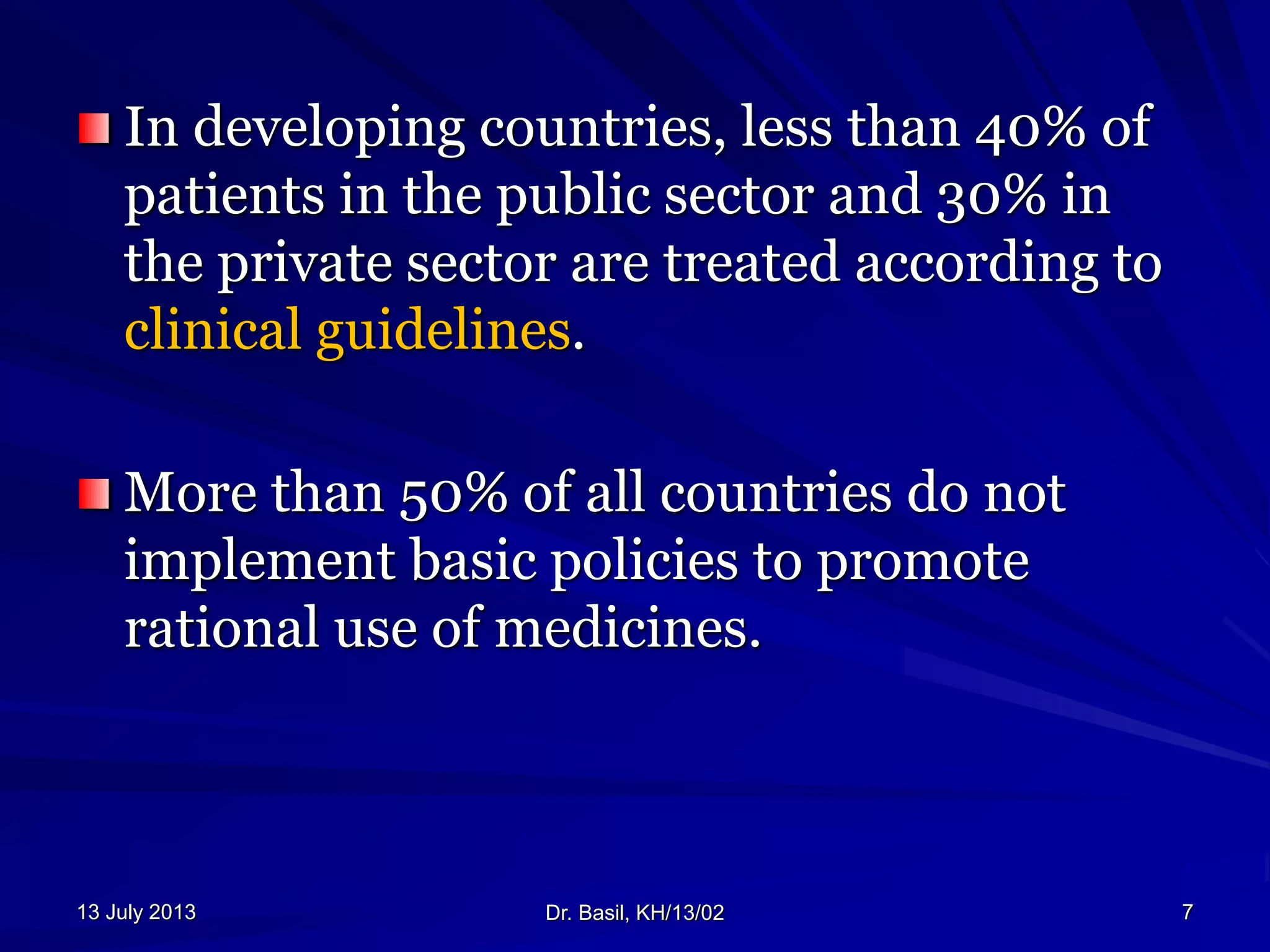 Rational use of antibiotics by Dr. Basil Tumaini | PPTX