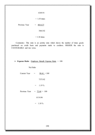 Download Ration Analysis Ration analysis on lic & icici | DOCX