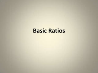 Basic Ratios 