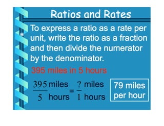 Ratios and Rates M-6