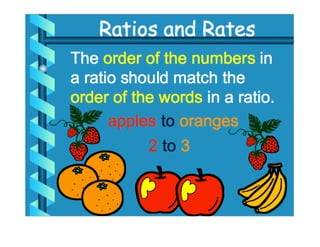 Ratios and Rates M-6