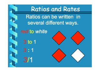 Ratios and Rates M-6