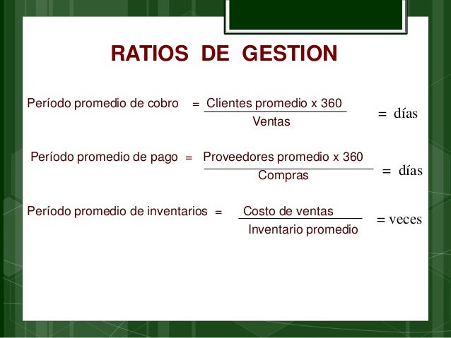 Ratios ok