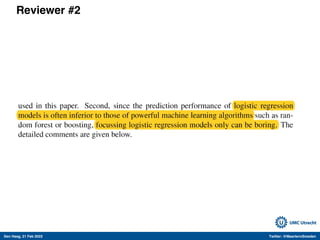 Den Haag, 21 Feb 2022 Twitter: @MaartenvSmeden
Reviewer #2
 