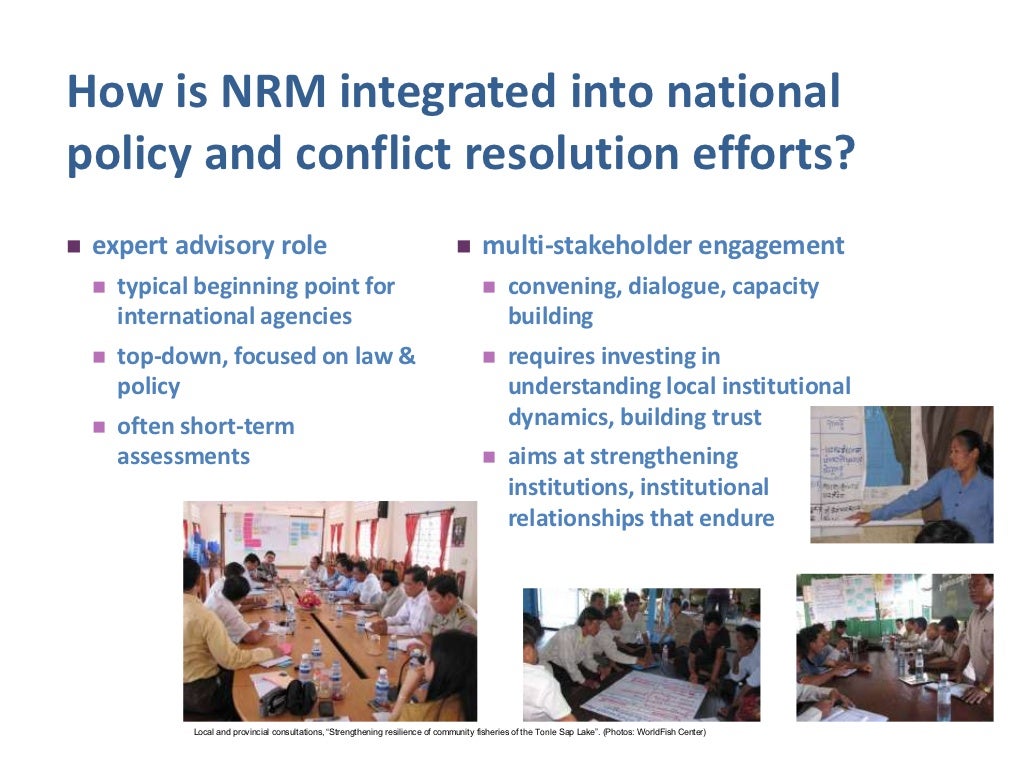 How is NRM integrated into