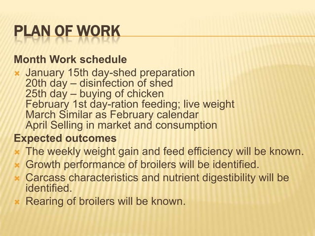 Business Plan for poultry farm
