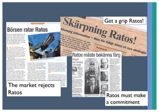 Get a grip Ratos!




The market rejects
Ratos                Ratos must make
                     a commitment
          ...