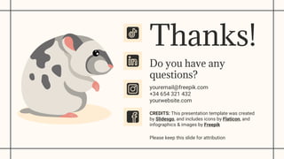 Powerpoint Rats Slides ppt rats, mouse, rodents, animal. | PPTX