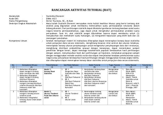 Rat Sat Statistika Ekonomi