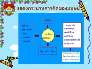 แสดงกระบวนการคิดของมนุษย์   