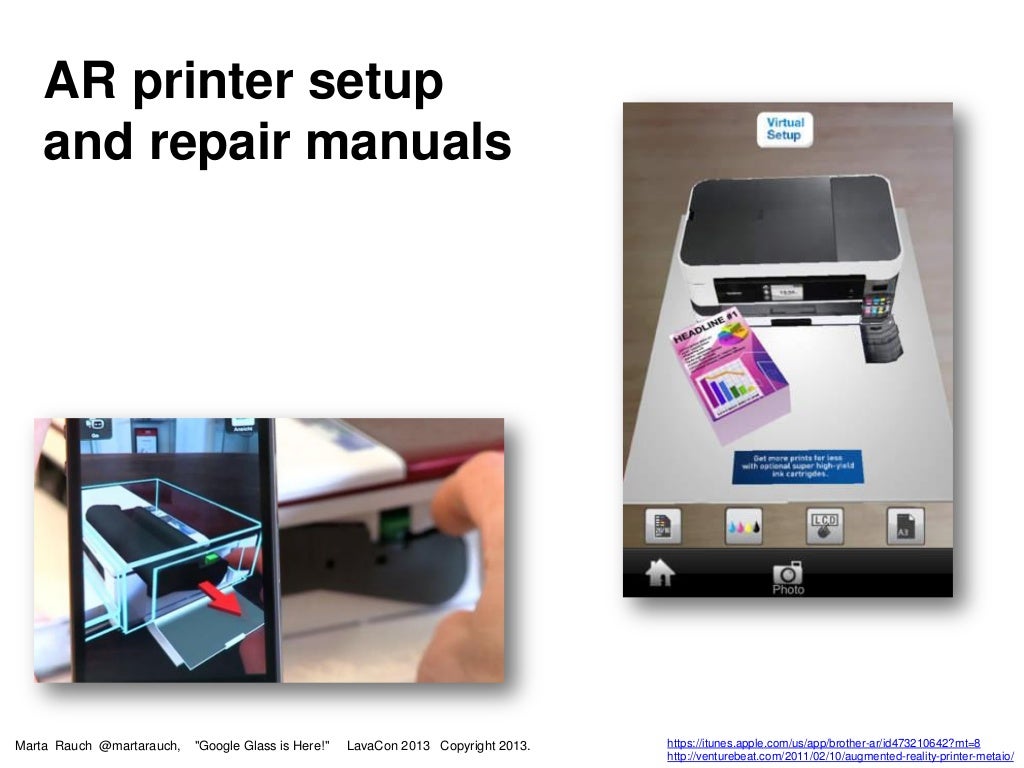 AR printer setup and repair