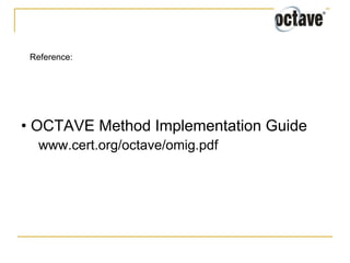 The OCTAVE Method | PDF