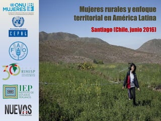 Mujeres rurales y enfoque
territorial en América Latina
Santiago (Chile, junio 2016)
 