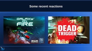 Some recent reactions
 