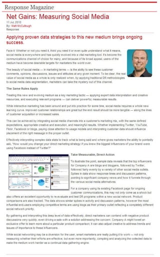 Rauxa social media for response magazine contributed article