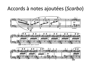 Accords à notes ajoutées (Scarbo)