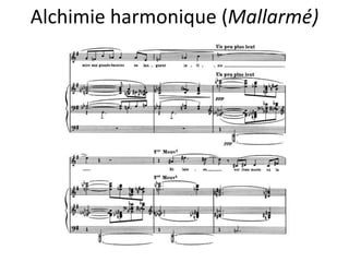 Alchimie harmonique (Mallarmé)