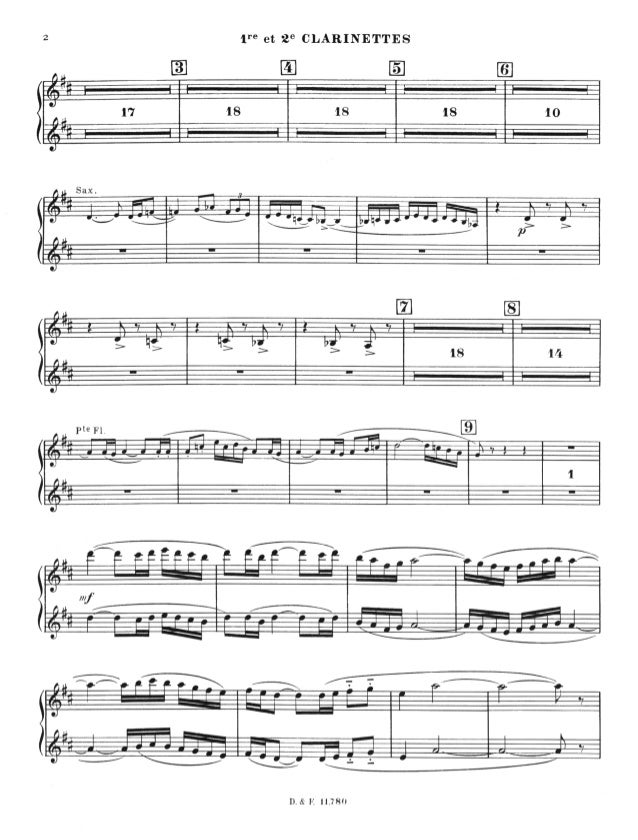 Ravel Bolero Clarinete 1 E 2