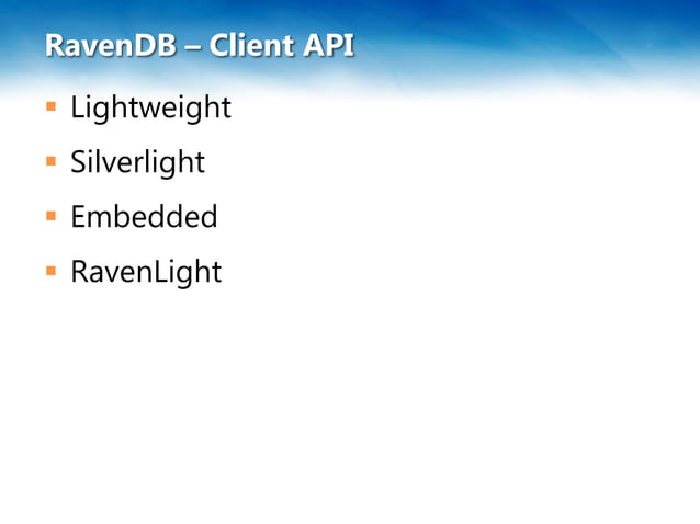 Raven db in a nutshell | PPTX