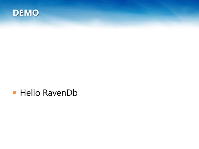 Raven db in a nutshell | PPTX