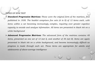 Ravens progressive matrices | PDF