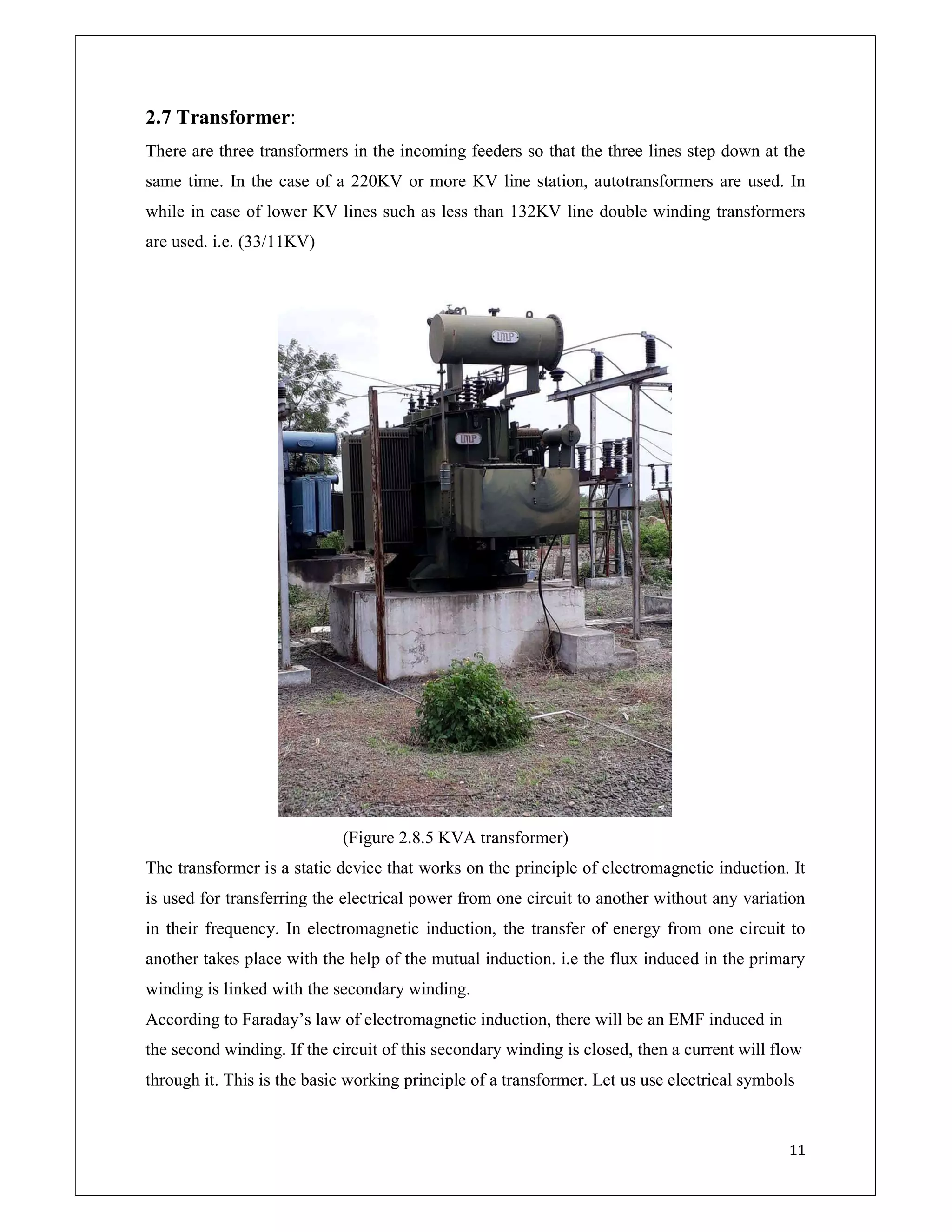 REPORT ON 33/11KV SUBSTATION | PDF