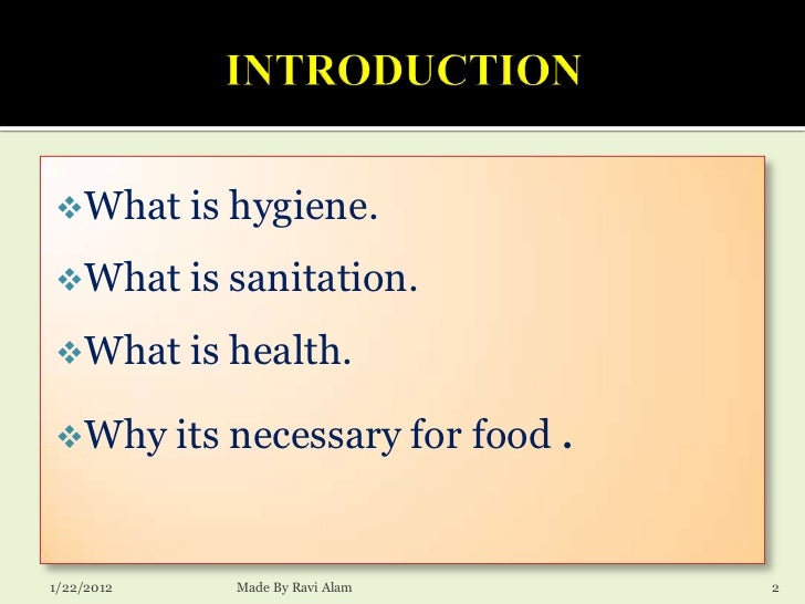 charles meaning the of Ravi by & alam Sanitation Hygiene Presentation