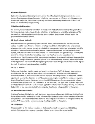 Methods for Voltage Stability Enhancement | PDF